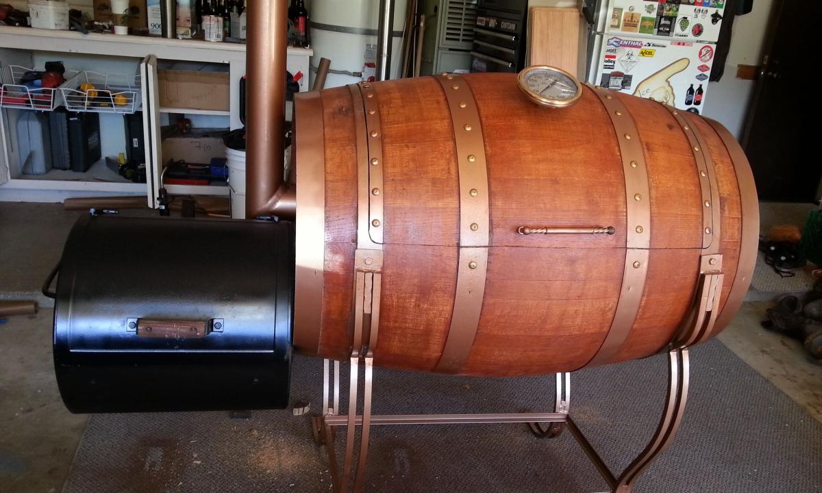 How to make the smoking shed of a barrel?